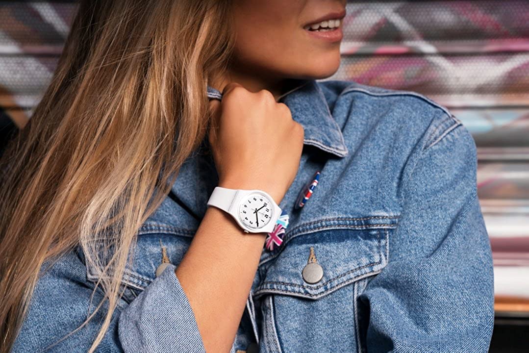 Original Swatch Women's Something White GW194 Silicone Swiss Quartz Fashion  Watch | Lazada PH