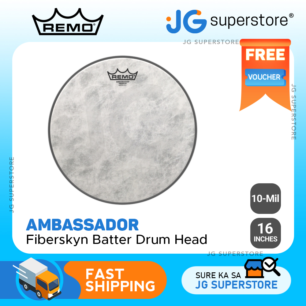 Remo 12" / 16" Ambassador Fiberskyn Drum Head with Warm, FullRange