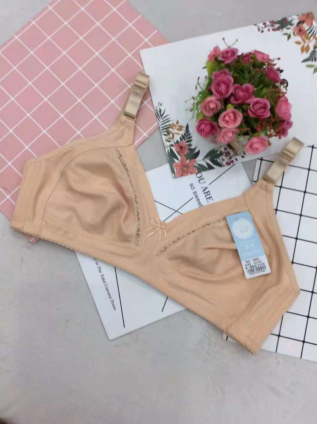 Cup B Nonwire No Padding bra Size: 38-48B #3000