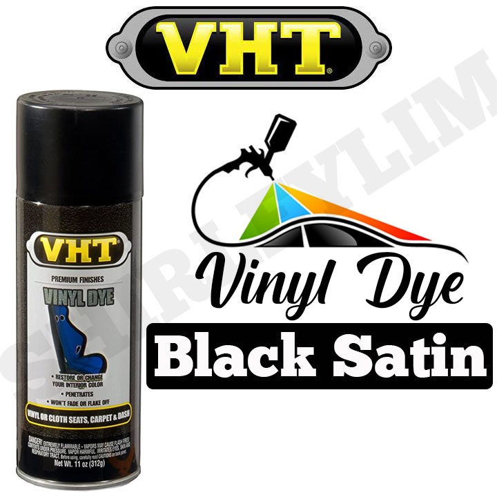 VHT Vinyl Dye SATIN BLACK Spray Paint Spraypaint Lazada PH
