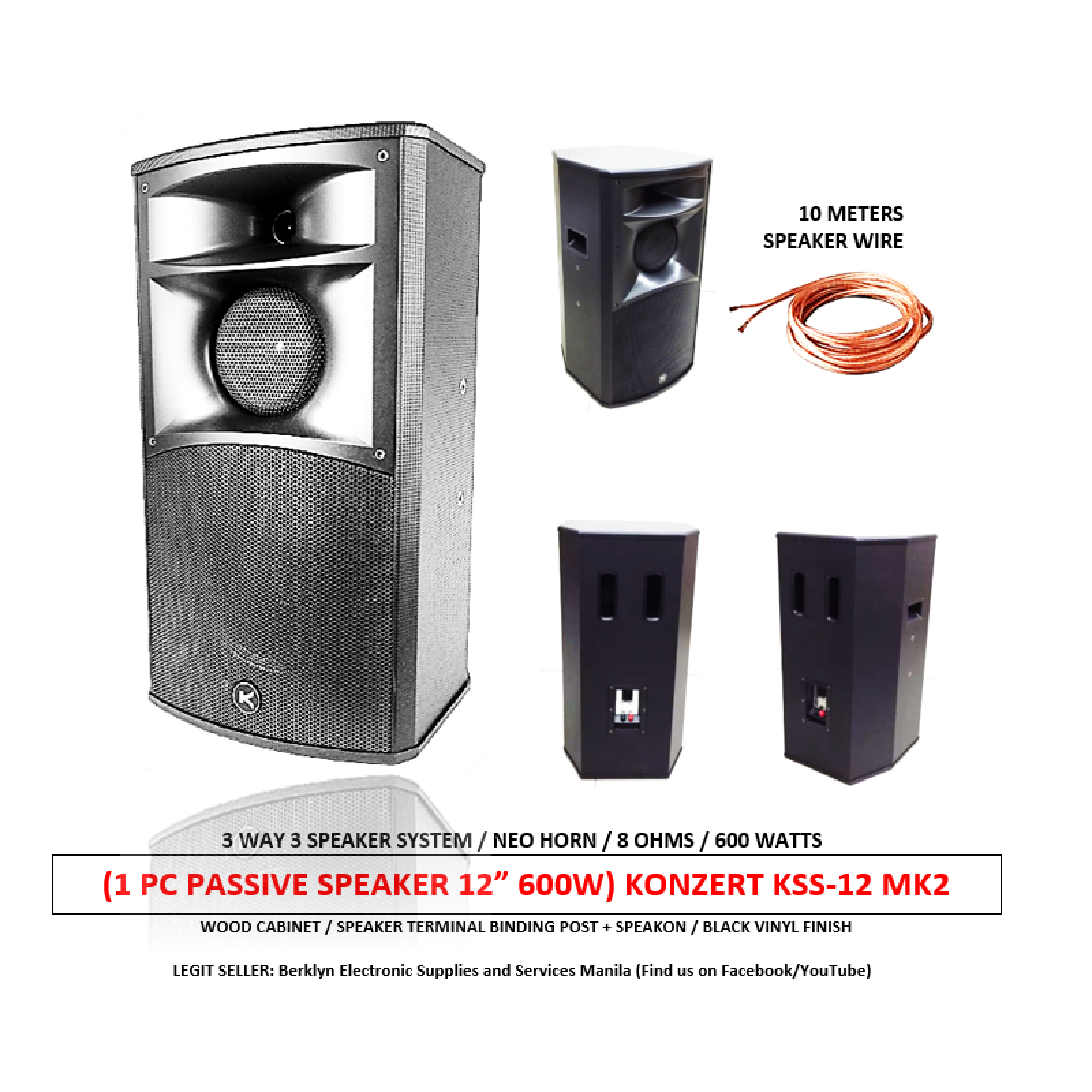 konzert speaker 600 watts