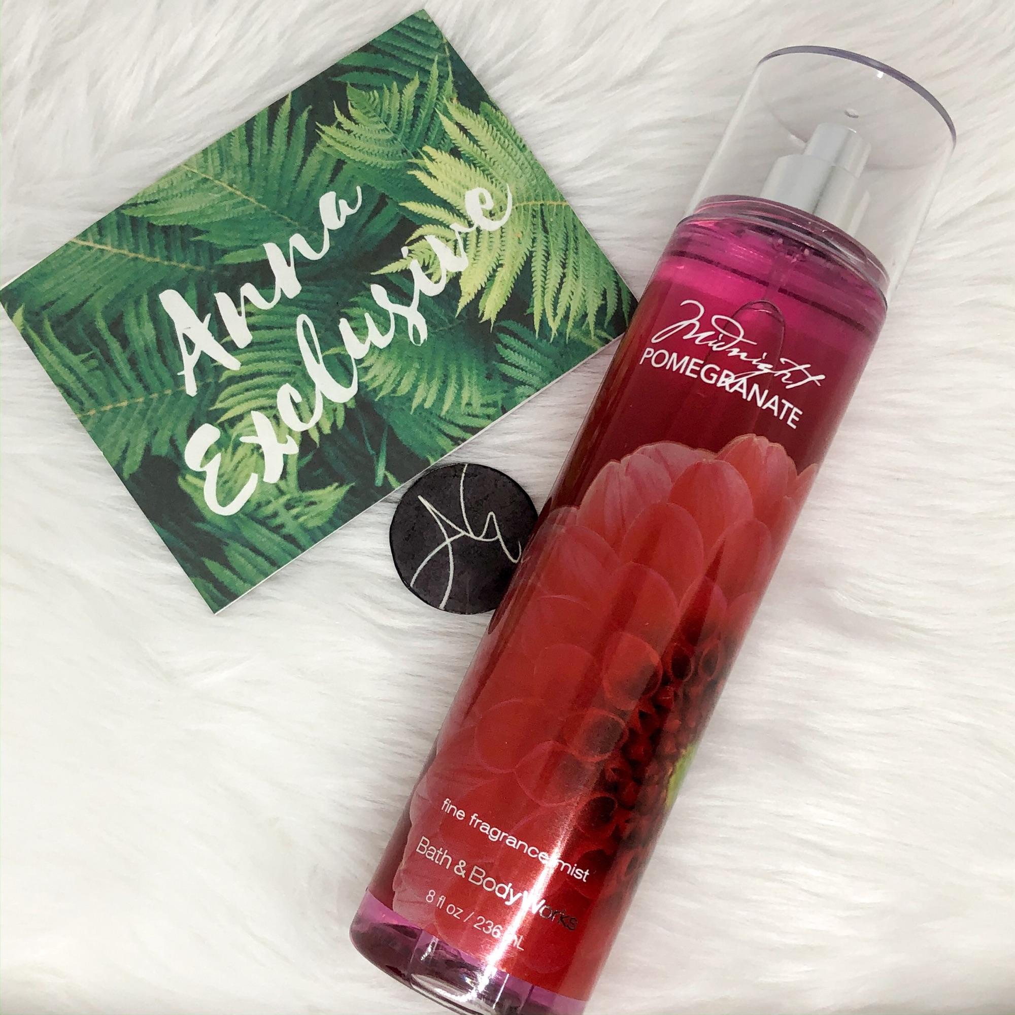 midnight pomegranate bath and body works review