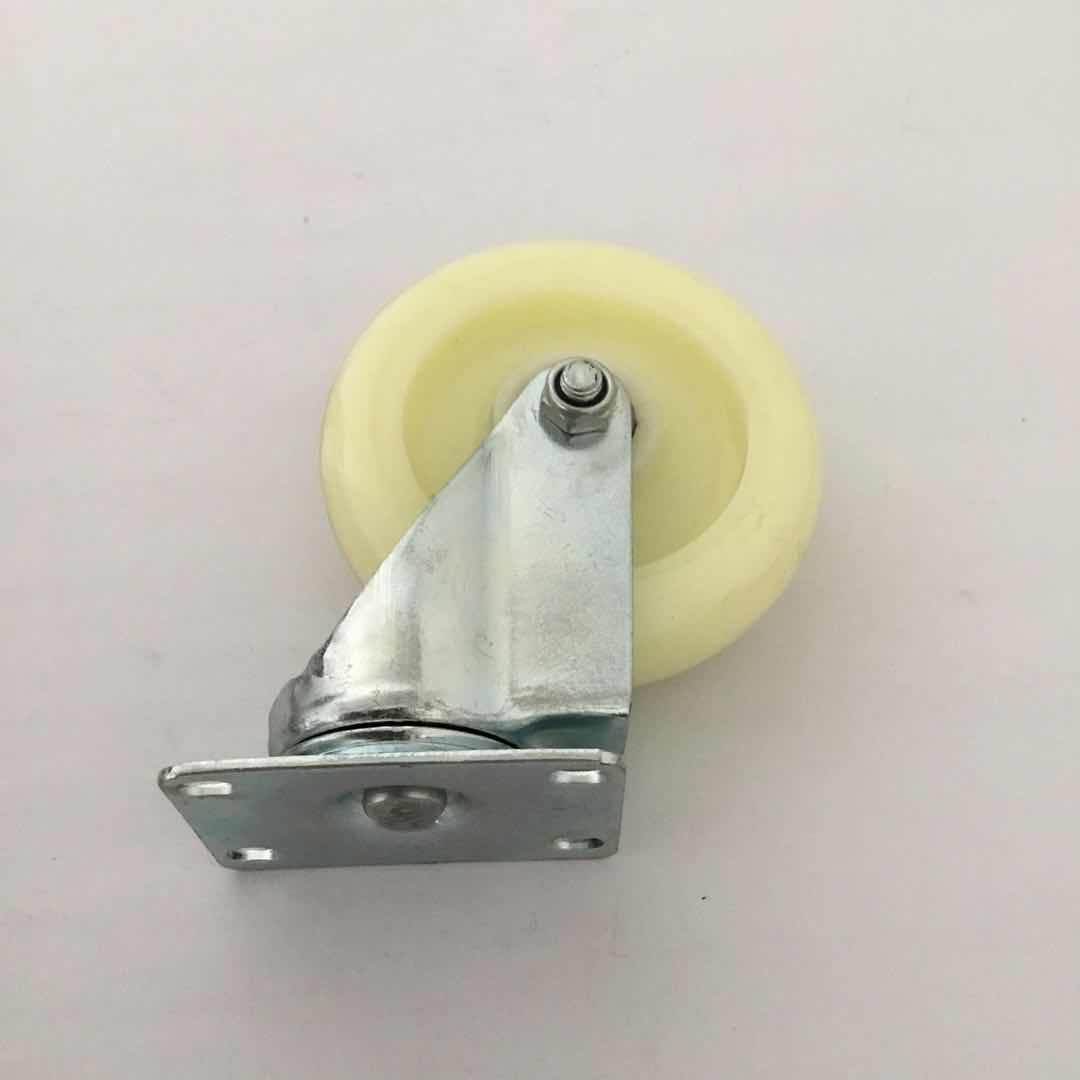 caster wheel swivel 4''inch white pvc wheel cot nylon 14x9x6cm Lazada PH