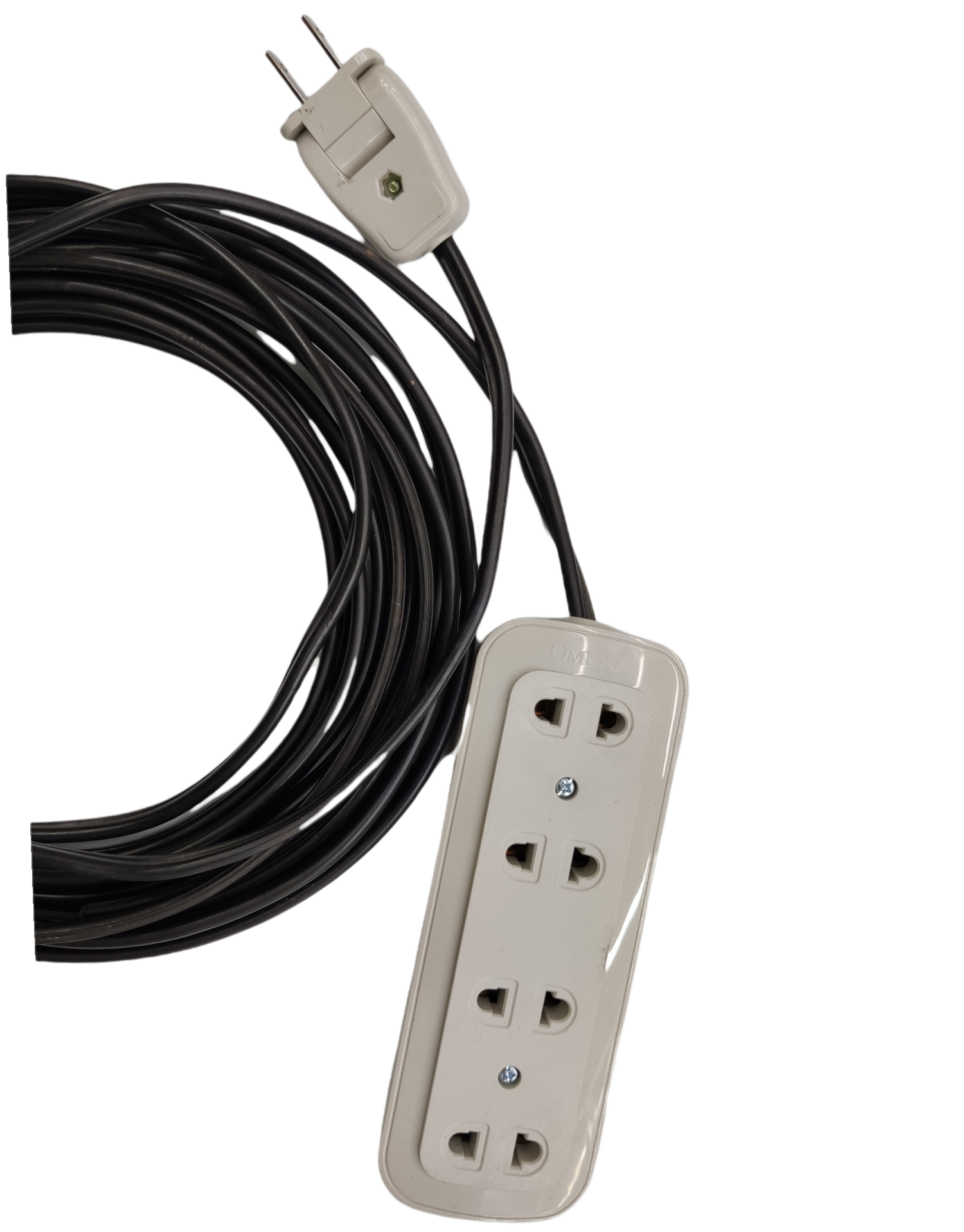 Iron Forge Tools 6 Ft Outdoor Extension Cord With 45° Angled Flat Plug - IFC-163B06AP