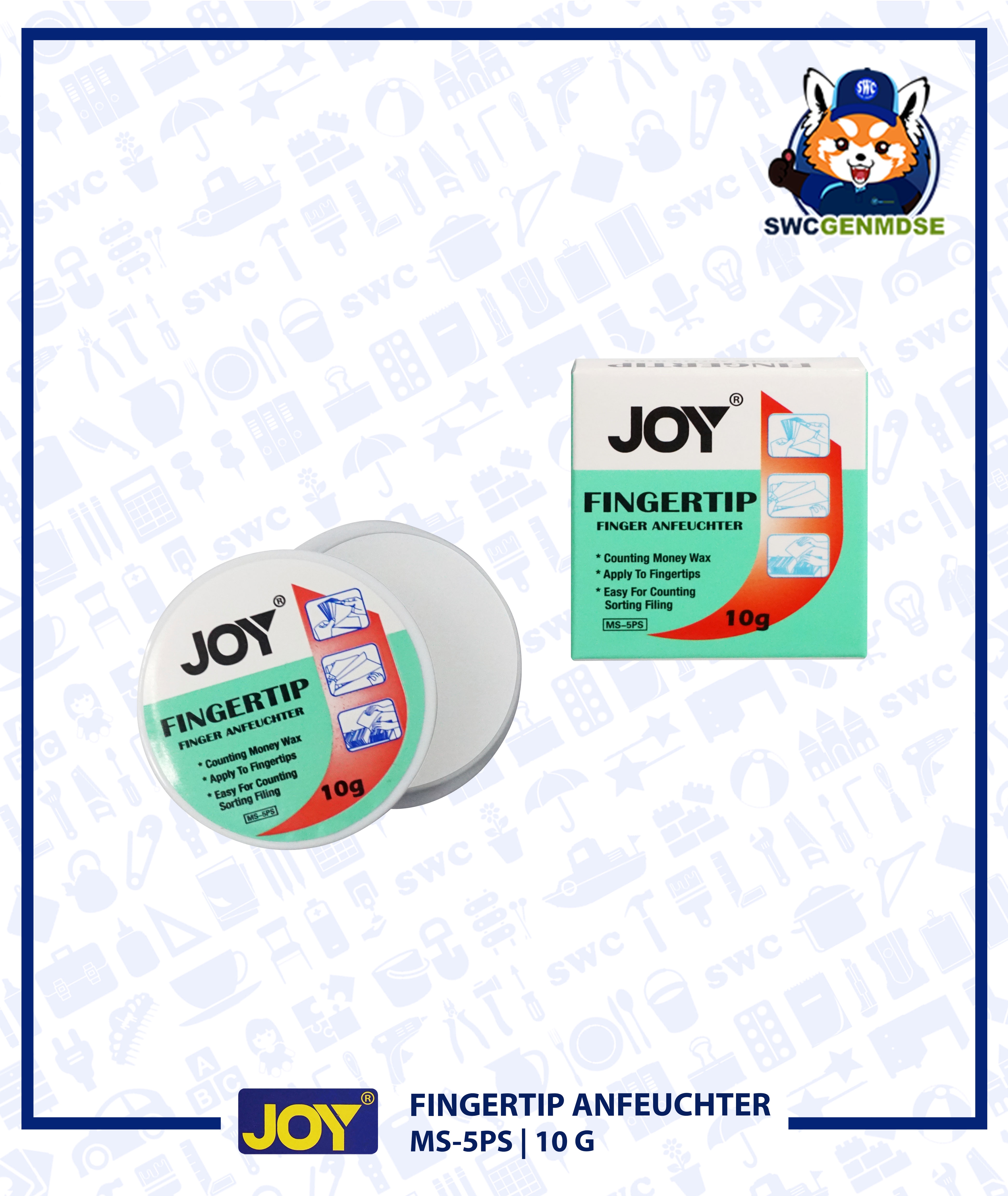 JOY Fingertip Anfeuchter Counting Money Wax Finger Moistener 10g Lazada PH