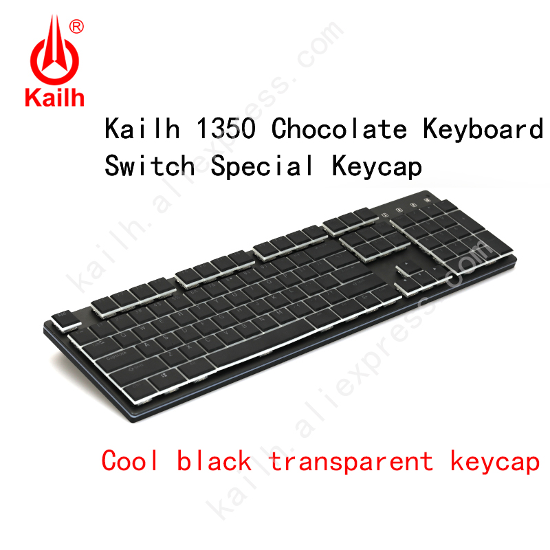 Kailh 104 Low Profile Keycaps 1350 Chocolate Gaming Keyboard Mechanical
