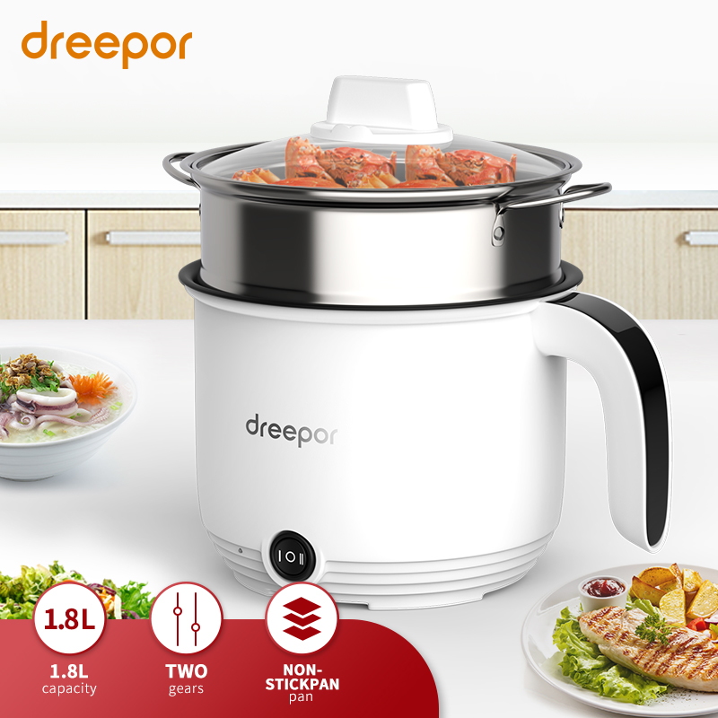 Dreepor Mini Rice Cooker L Electric Multi Cooker Electric Boiling