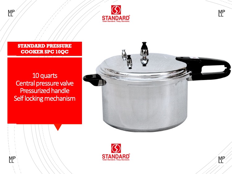 STANDARD Pressure Cooker 10 Quarts (9.4 Liters) SPC 10QC