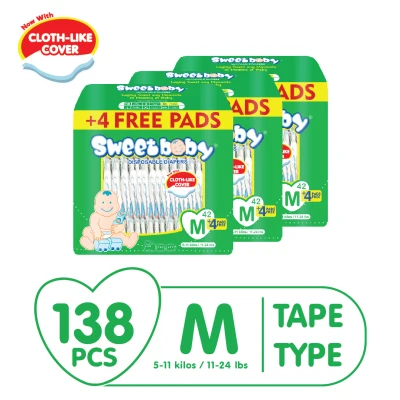 Sweetbaby Regular Econo Pack Medium 46s x 3 (138 pcs)