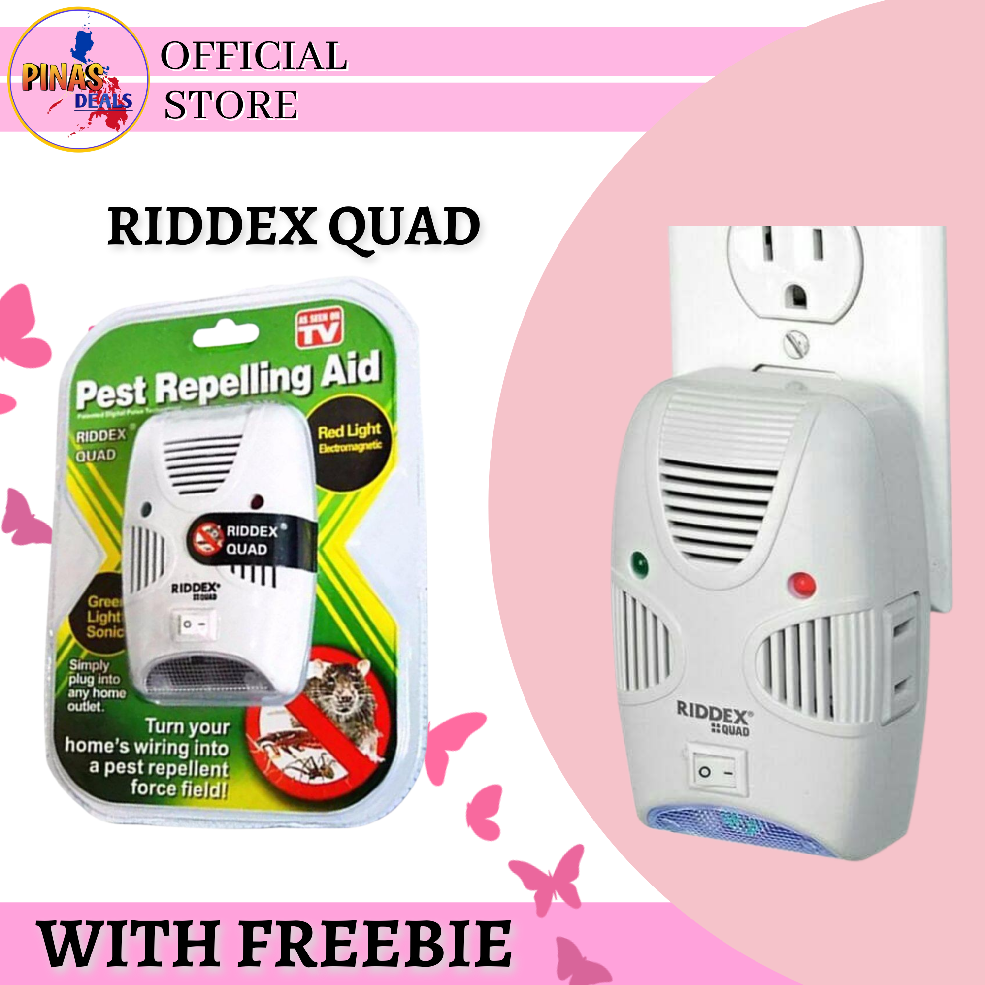 ORIGINAL RIDDEX QUAD PEST CONTROL PEST REPELLERS SONIC ULTRASONIC