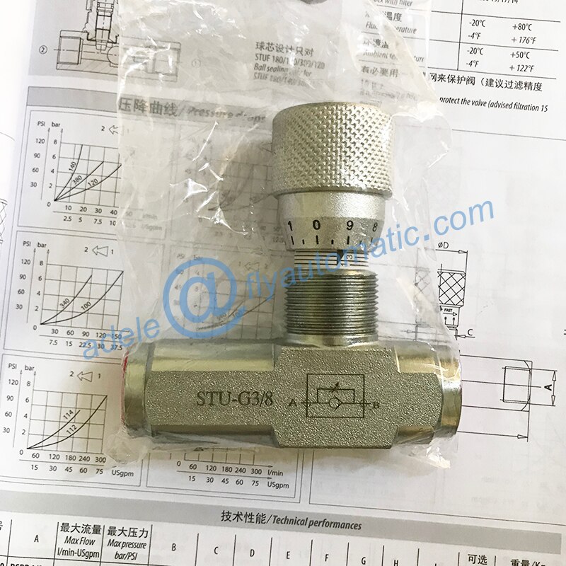 STUG3/8 flow restrictor with check valve 3/8" hydraulic flow control throttle valve Lazada PH