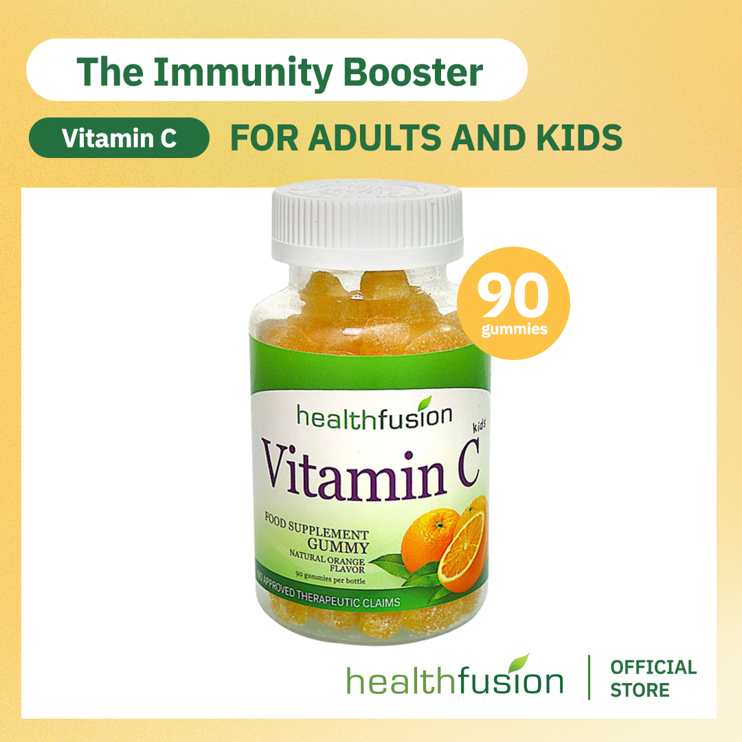 Health Fusion Vitamin C 90 gummies Immunity Boost for Adults & Kids ...