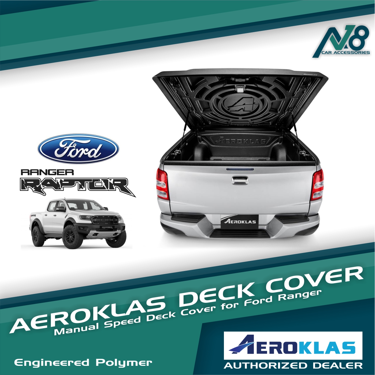 Aeroklas Speed Deck Pickup Truck Tonneau Cover Ford Ranger Raptor Lazada Ph