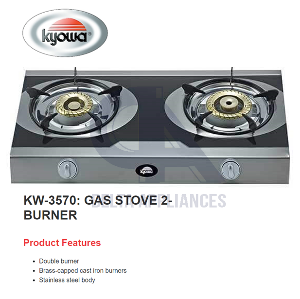 Kyowa Gas Range Two Ring Gas Cooker Kyowa KW-3570 Gas Stove - Main Image
