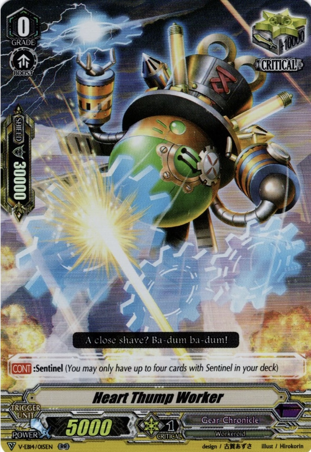 Original Authentic Cardfight Vanguard Singles Gear Chronicle Heart Thump Worker V Series Lazada Ph