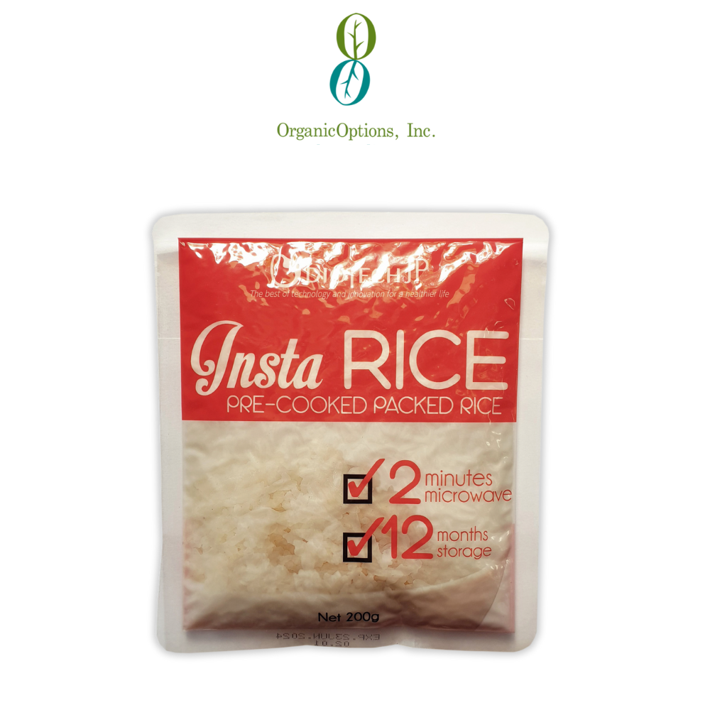 BiotechJP Insta Rice Pre-Cooked Packed Rice 200g 1 box Instant Rice ...