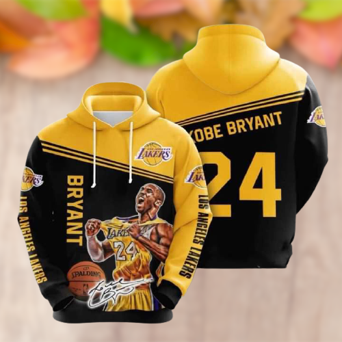 Kobe Bryant Los Angeles Lakers 24 Signed 3d T Shirt Hoodie Sweater Fleece  Bomber Jacket – Teepital – Everyday New Aesthetic Designs