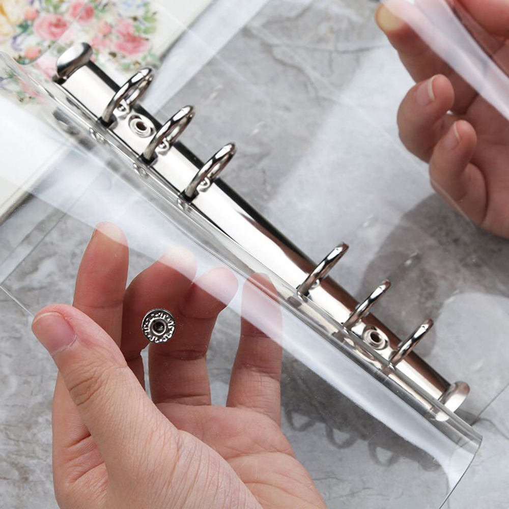 Bìa Sách A4/A5/A6/A7 Của Trường Trong Suốt Clip Tập Tin Sổ Tay ĐÓNG GÁY Sổ Kế Hoạch Vòng Lá Rời