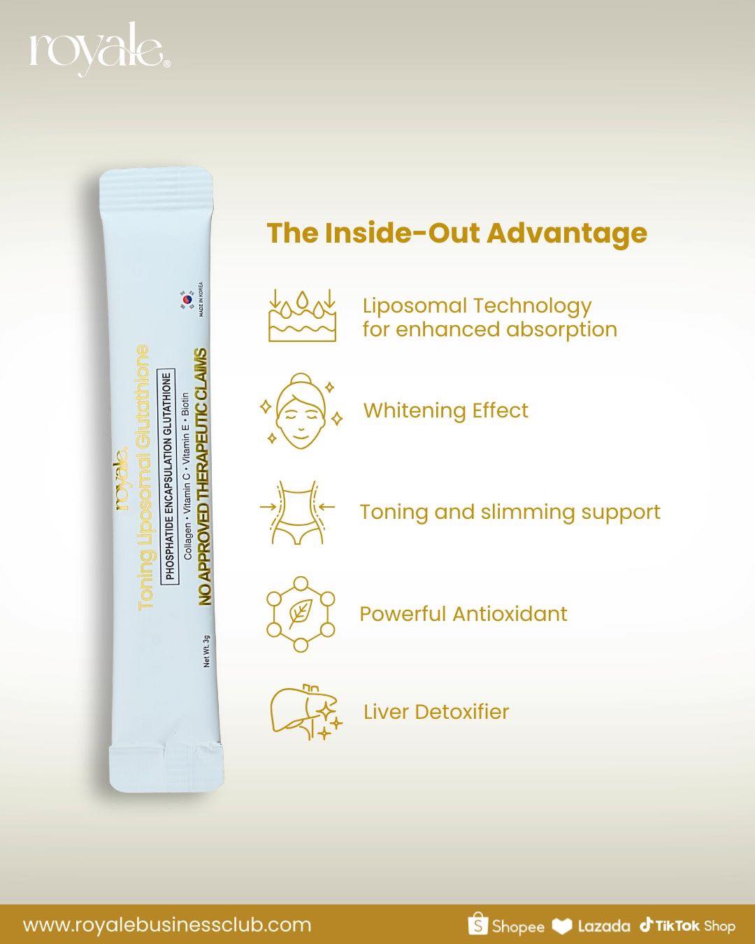 royale glutathione benefits Royale Toning Liposomal Glutathione