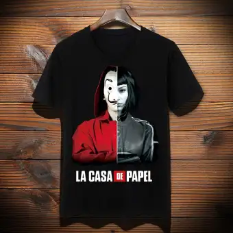 La Casa De Papel Tshirt Money Heist Shirt For Men Women Dali Mask Short Sleeve Shirt La Casa De Papel Tshirt Top Tess