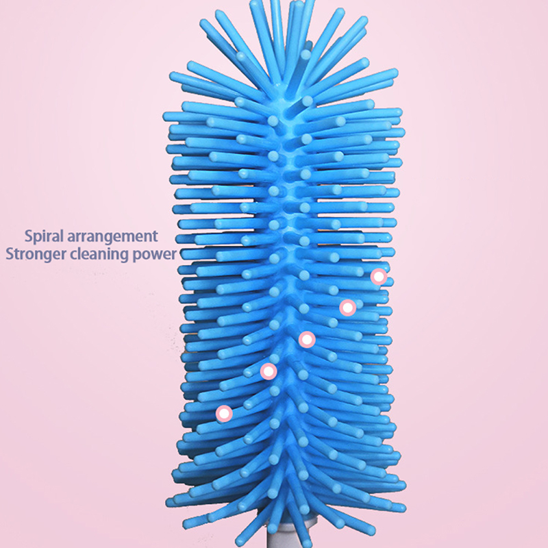 StarryBaby Bottle Cleaning Brush Set Long Handle Silicone Brushes