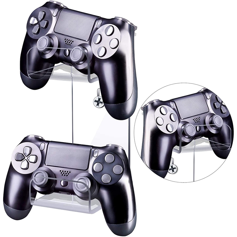 Universal Game Controller Holder Wall Mounted Headset Stand Hanger Space Saving Gamepad Holder Wall Mount for PS4 Xbox