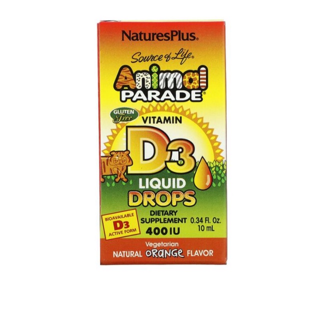 USA Shoppers Animal Parade® Vitamin D3 400 IU Liquid Drops Baby Plex