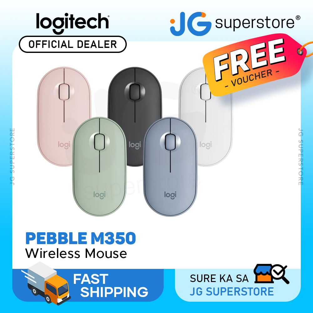 Logitech Pebble Wireless Mouse, Bluetooth, 2.4 GHz Receiver, Silent, Quiet  Clicks, Blueberry