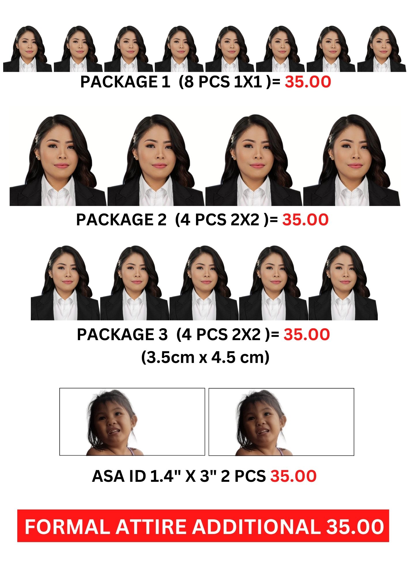 ID PICTURE SIZE 1X1 / 2X2 / PASSPORT SIZE /ASA PICTURE | Lazada PH