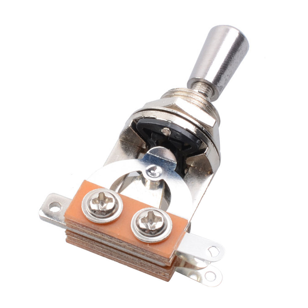 3 Way Short Straight Guitar Toggle Switch Pickup Selector with Brass Hat Compatible with Gibson Les Paul LP SG Electric Guitars