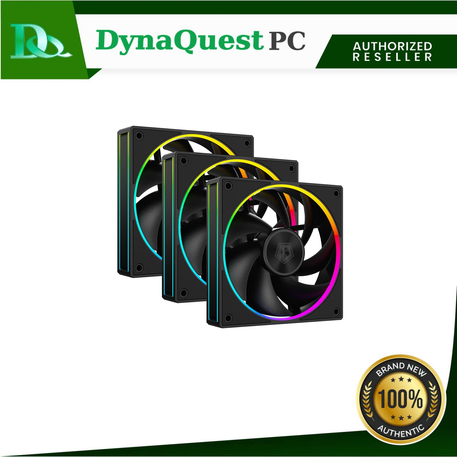 ID Cooling AF-127 aRGB120mm TRIO Fan ( Black AF-127-ARGB-K TRIO / White ...