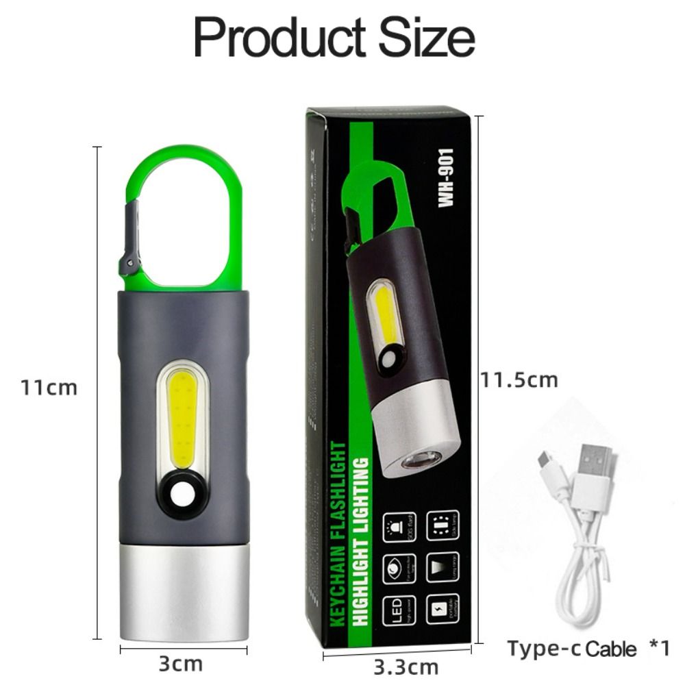 BS8OEV Strong Key Chain Flashlamp LED Flashlight Outdoor Tool Waterproof Tent Flashlight LED Light Keychain Light Keyring Torch