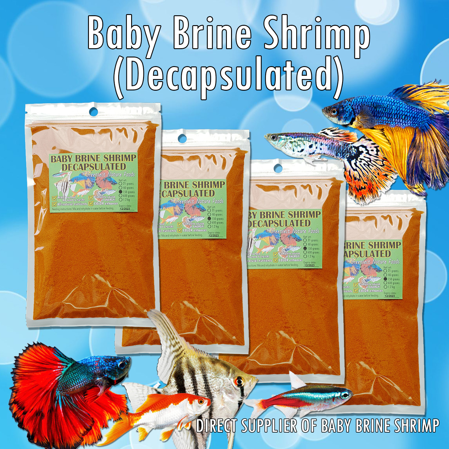 Bbs Baby Shrimp For Betta Fry Master 20g Decapsulated Baby Brine