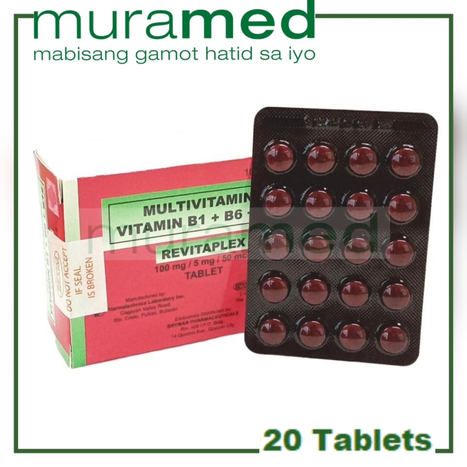 Vitamin B Complex (Revitaplex) Tablet 20's Lazada PH