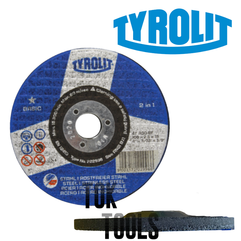 Tyrolit Grinding Disc 4" Heavy Duty Grinding Wheel Basic / Premium