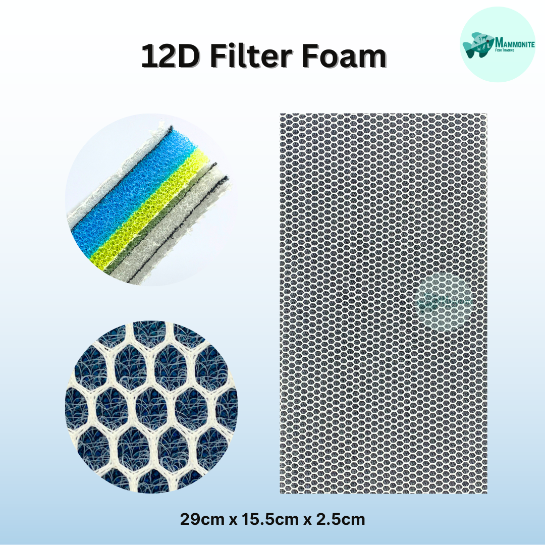 12 Pack Aquarium Filter Sponge & Carbon Pad Replacement For AquaClear 30