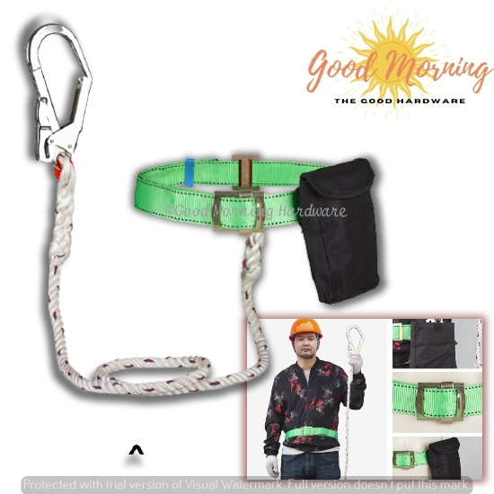 1PCS Safety Belt Guard Rope with Carabiner Outdoor Construction Safety