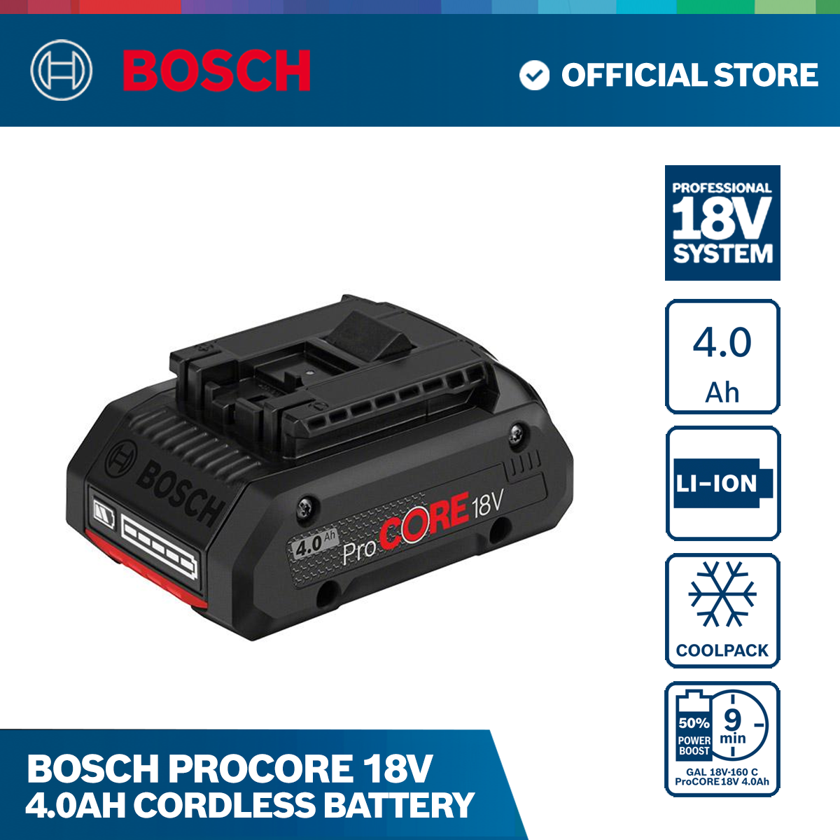 Bosch ProCORE 18V 4.0Ah Cordless Battery - Power Tool/Home Improvement ...