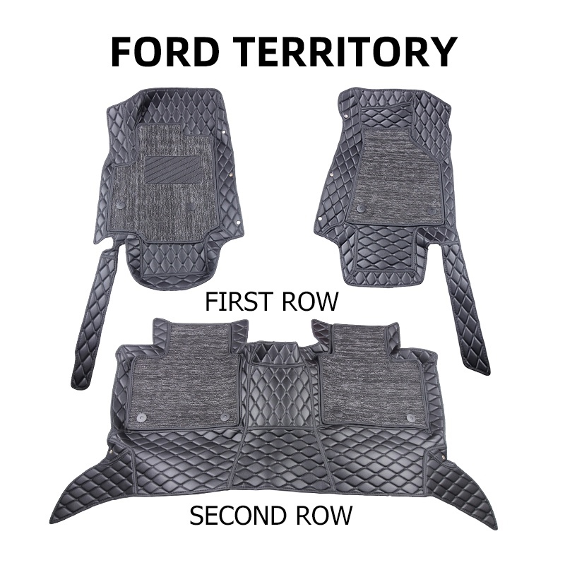 20192022 Ford Territory Matting 7D 2Layer2 Car Floor Mats Deep Dish