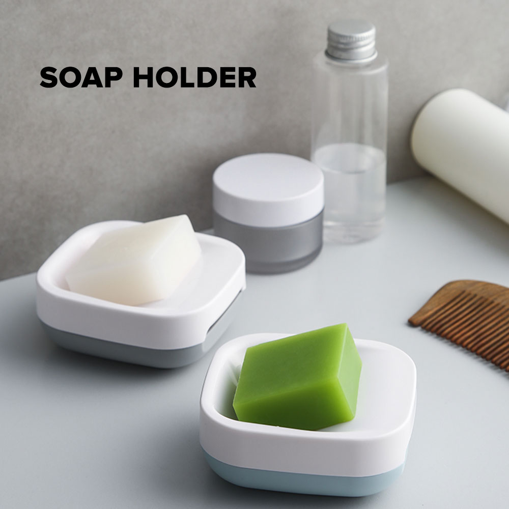 Locapure Bar Soap Holder Case Shower Bathroom Organizer Sink Countertop