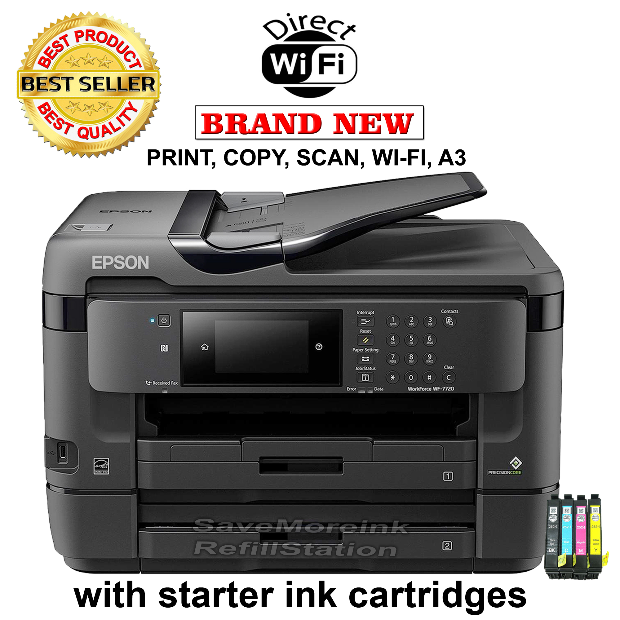 Epson Workforce Wf 7720dtwf Printer A3 Wifi Direct Lazada Ph