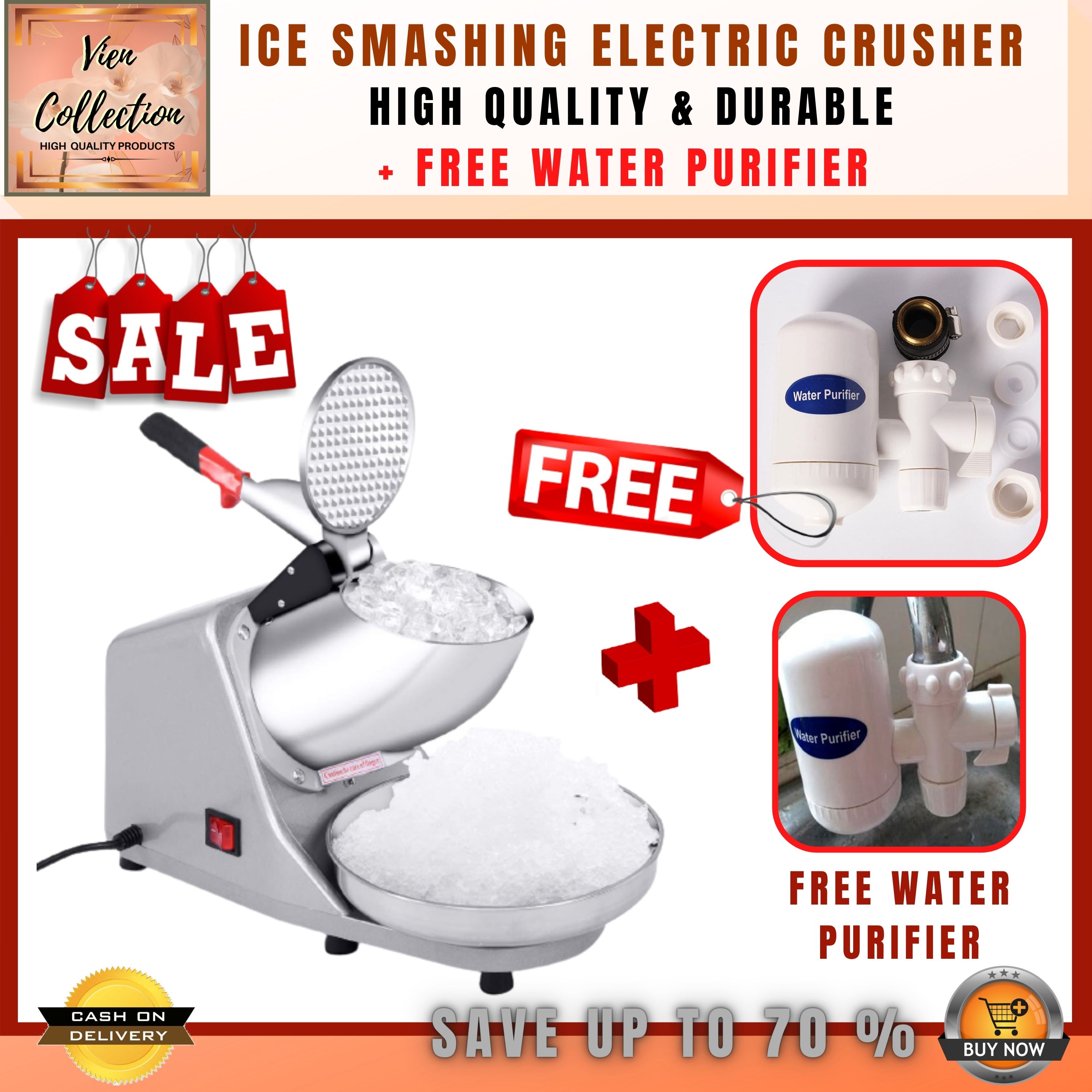 [Vien Collection] HEAVY DUTY BEST VALUE 500W Ice Smashing Electric