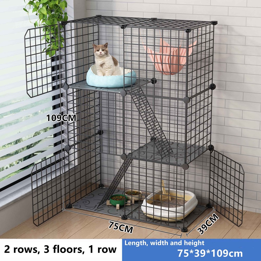 Cat Cage Cat Crate Cat Kennel DIY Cat Playpen cat condo Pets Folding
