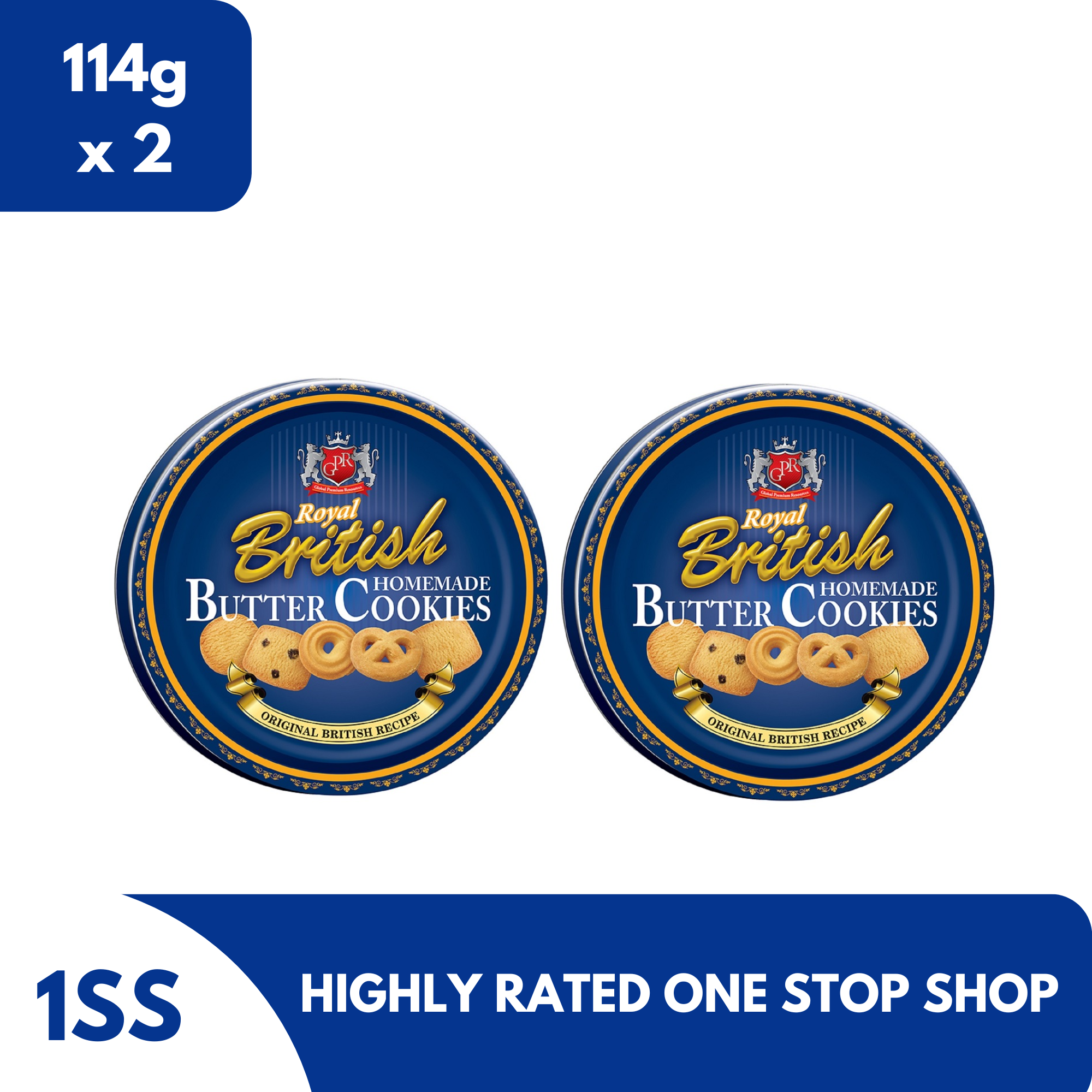 GPR Royal British Butter Cookies, 114g set of 2 Lazada PH