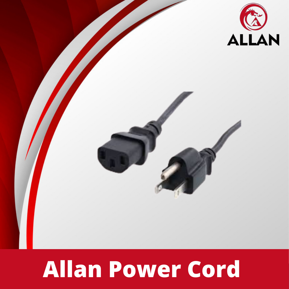 10pcs Allan Power Cord 220V / AC CPU Power Cord US Plug 3 Pin for PC