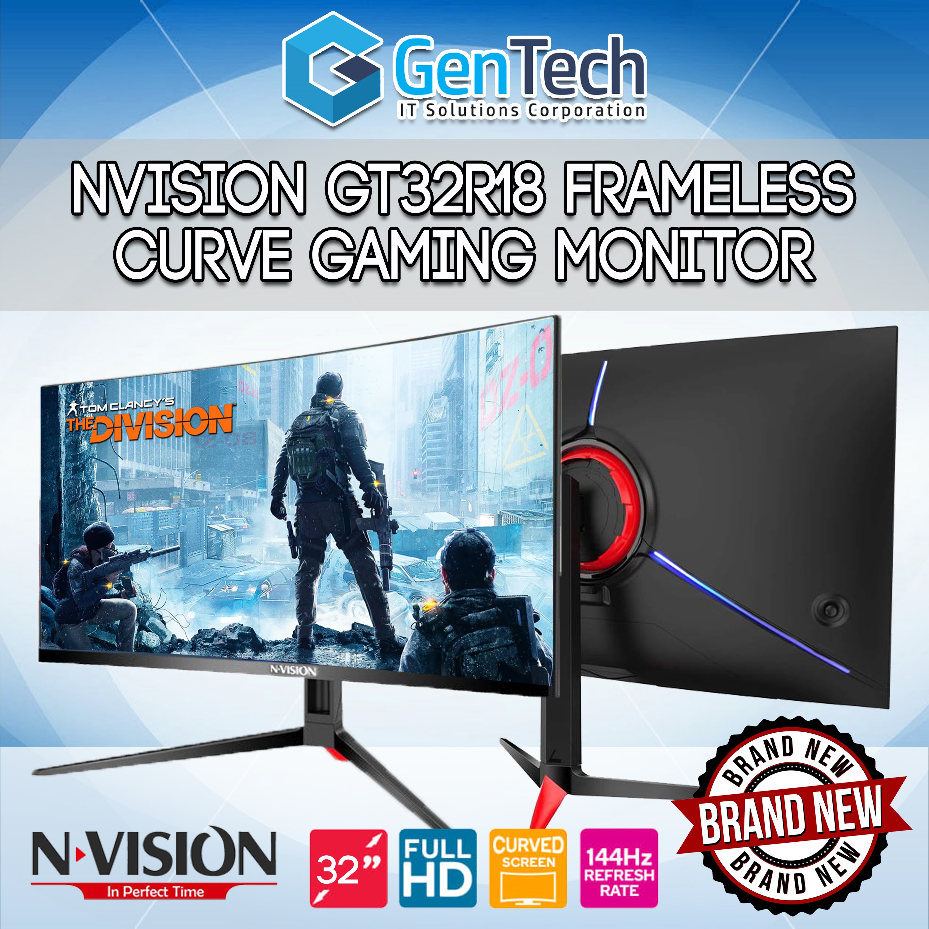 NVISION 32 GT32R18 Frameless Curve 