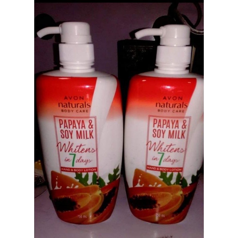 AVON PAPAYA & Soy Milk LOTION 750ML Lazada PH