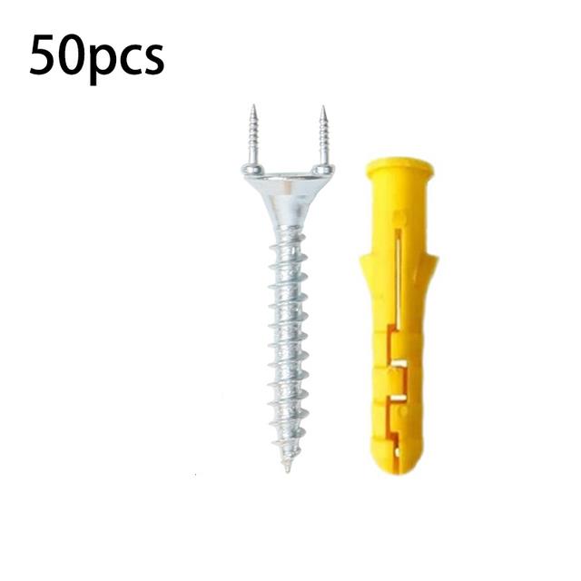 50PCS Seamless Nails Double Headed Screw Solid Wood Baseboard Seamless