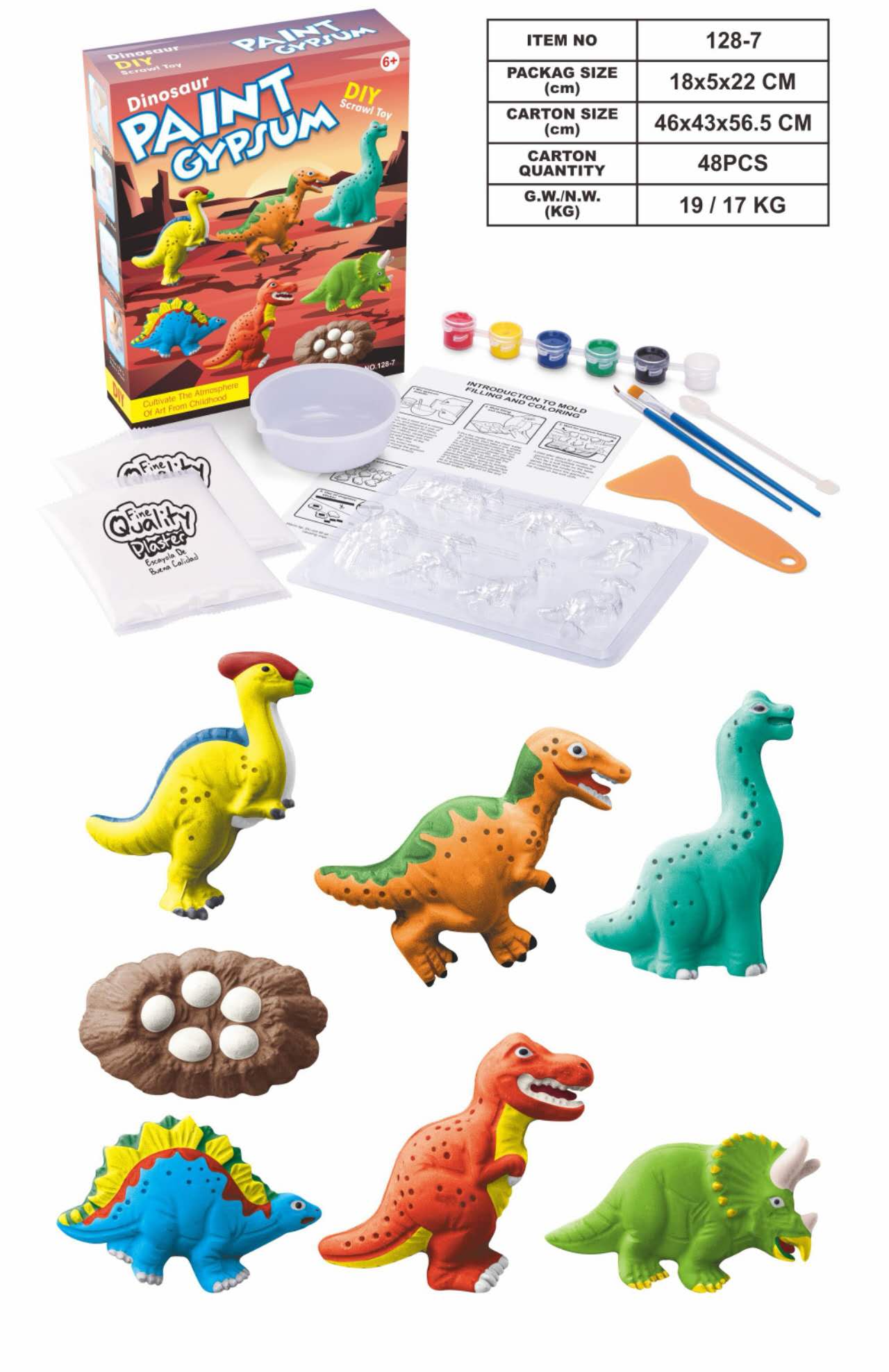 Paint Gypsum Arts And Craft toy DIY Lazada PH