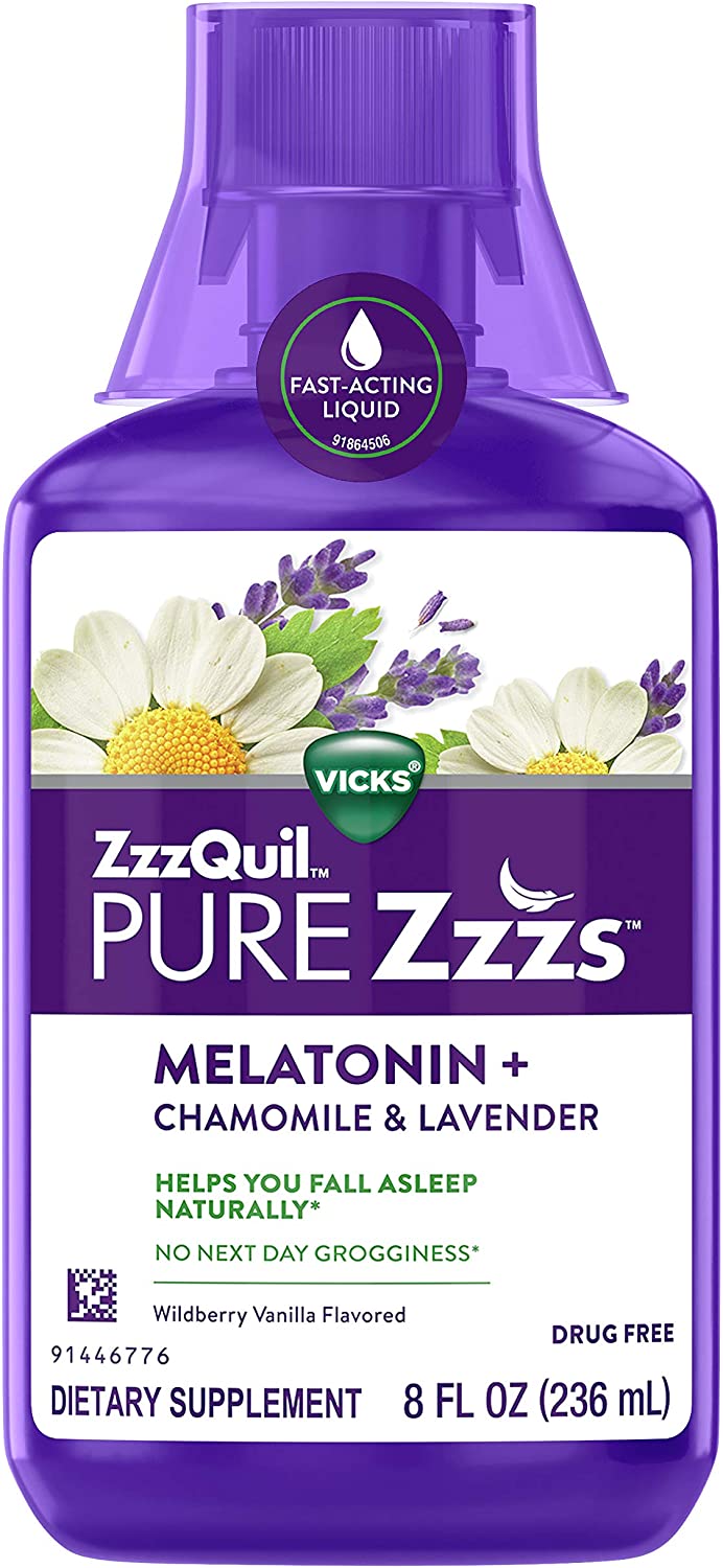 Vicks Night time SleepAid ZzzQuil Pure Zzzs, Melatonin Sleep Aid